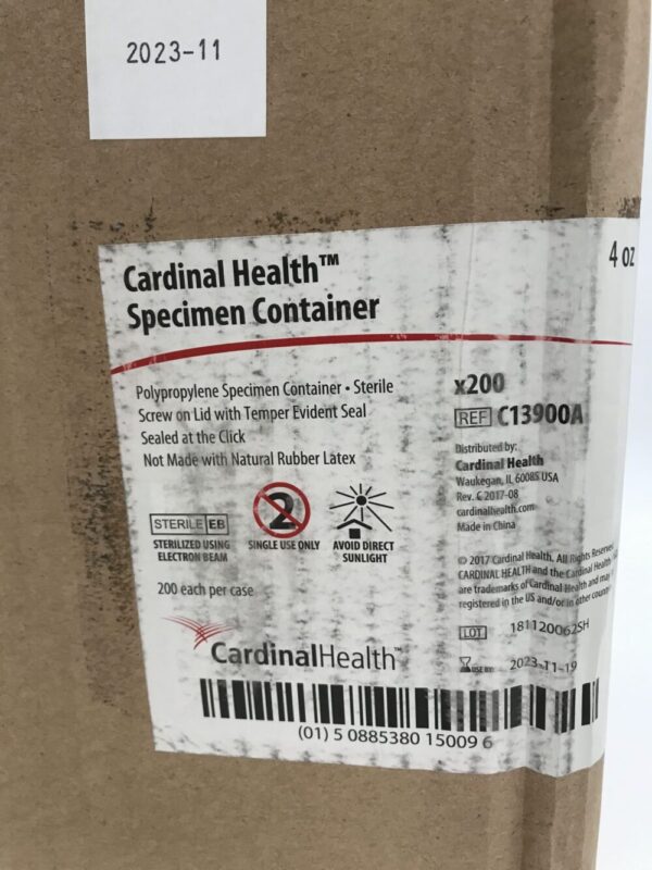 Cardinal Health C13900A Specimen Container (200/Case) (X)