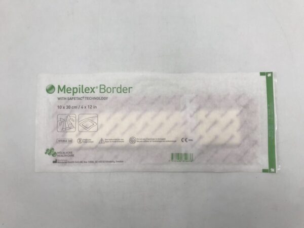 Molnlycke 295900 Mepilex Border with Safetac Technology 10 x 30cm (4 x 12in) (X)