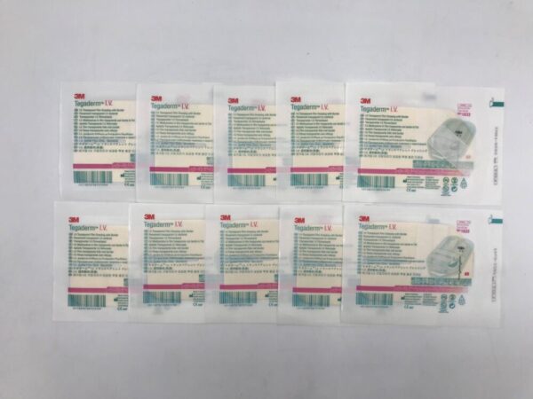 3M 1633 Tegaderm I.V. Film Dressing with Border 2-3/4in x 3-1/4in (10/Pack) (X)