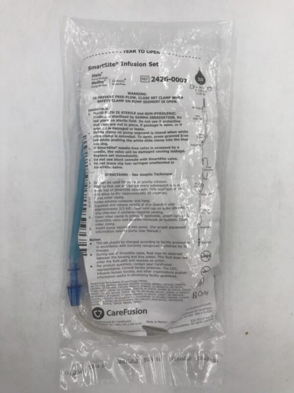 CareFusion 2426-0007 SmartSite Infusion Set ≈26ml ≈320cm (126in) 20 Drops (X)