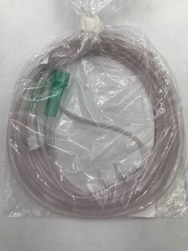 CareFusion 001325 AirLife Nasal Oxygen Cannula Curved Nonflared Tip with 7" (2.1m) Crush Resistant Tubing (X)