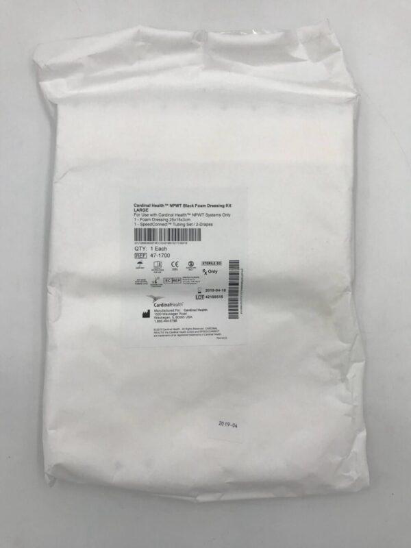 Cardinal Health 47-1700 NPWT Black Foam Dressing Kit Large (X)