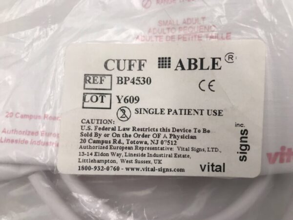 Vital Signs BP4530 Broselow/Hinkle Pediatric Emergency System Small Adult Blood Pressure Cuff