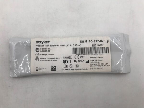 STRYKER 5100-337-020 Precision Thin Extended Shank 40.5x0.38mm(X)
