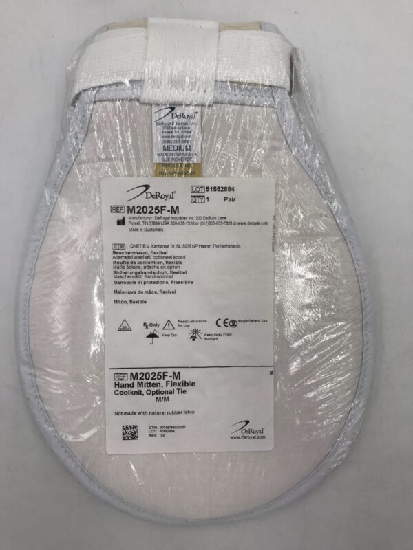 DeRoyal M2025F-M Hand Mitten Flexible CoolKnit Optional Tie M/M Medium