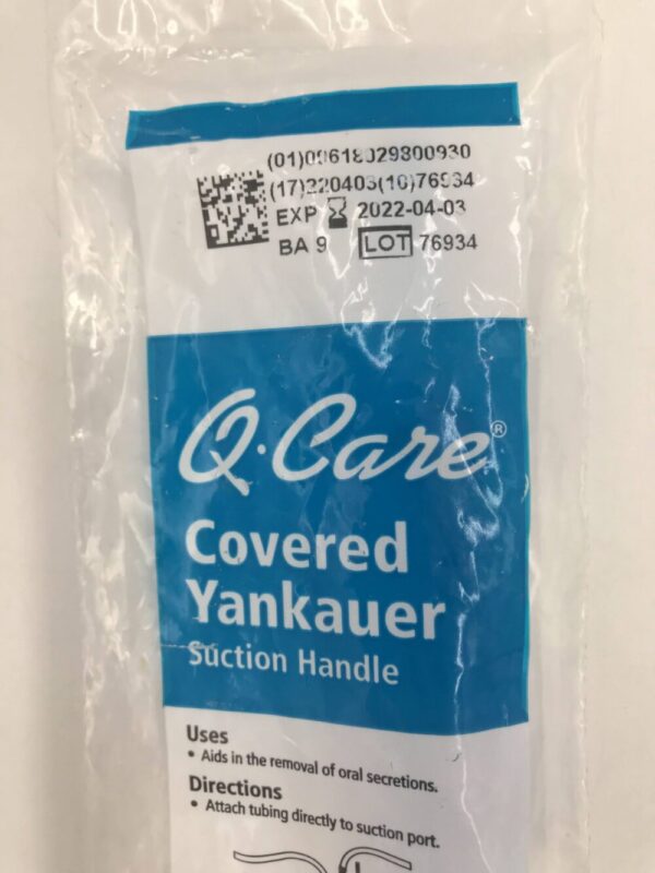 Sage 6629 Q•Care Covered Yankauer Suction Handle (X)
