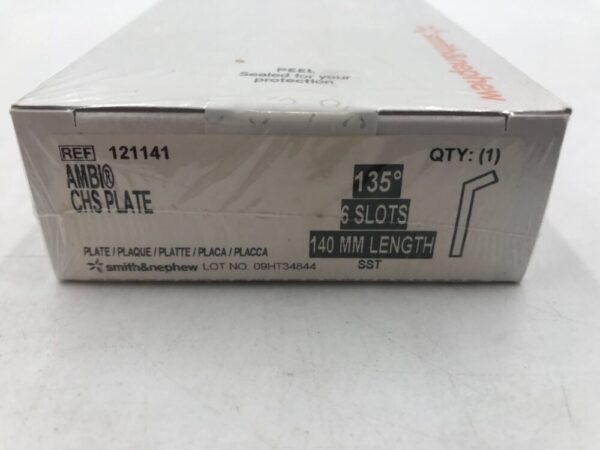 Smith & Nephew 121141 AMBI CHS Plate 135° 6 Slots 140mm Length SST (X)