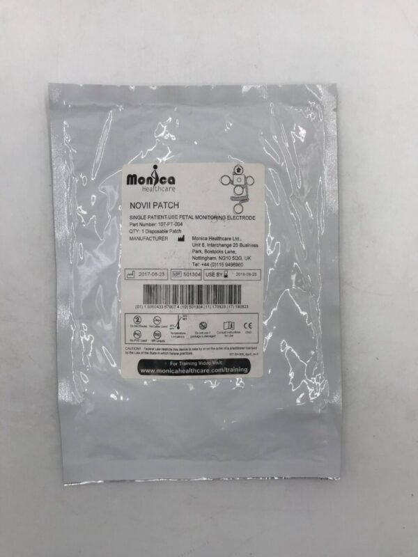 Monica Healthcare 107-PT-004 Novii Patch Single Patient Use Fetal Monitoring Electrode (X)