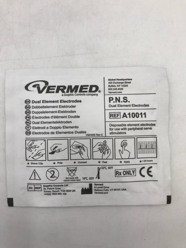 Graphic Controls A10011 Vermed Dual Element Electrodes P.N.S. (X)