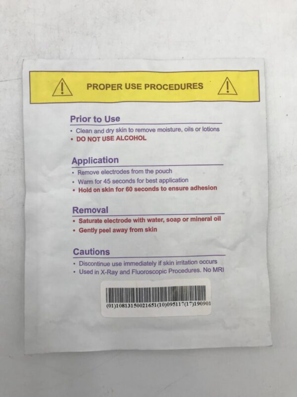 Vermed A10055-SRT TenderTrode Plus Infant Monitoring Prewired Electrodes (3/Package)