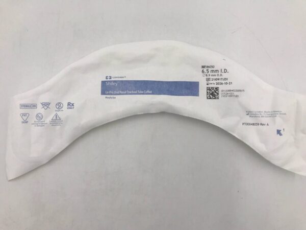 Covidien 86050 Shiley Lo-Pro Oral/Nasal Tracheal Tube Cuffed Murphy Eye 6.5mm I.D.