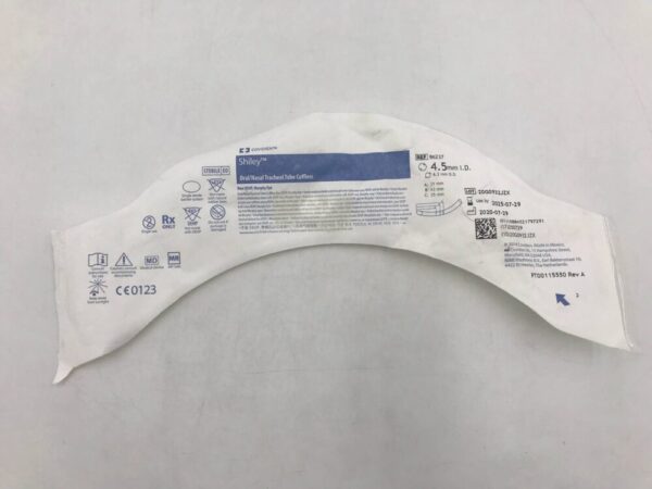 Covidien 86237 Shiley Oral/Nasal Tracheal Tube Cuffless 4.5mm I.D. 6.2mm O.D.