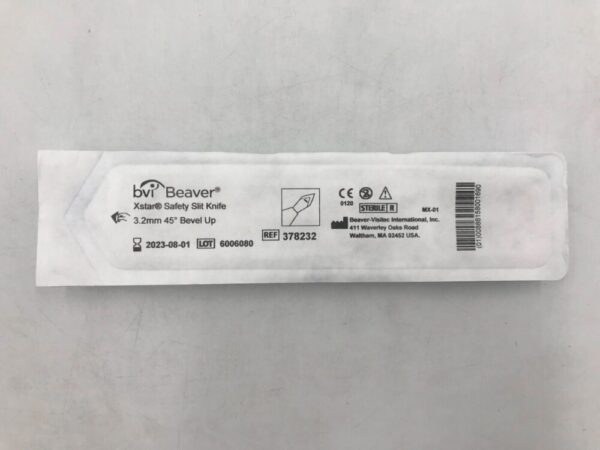 BVI 378232 Xstar Safety Slit Knife, Bevel Up 3.2mm x 45Deg (X)