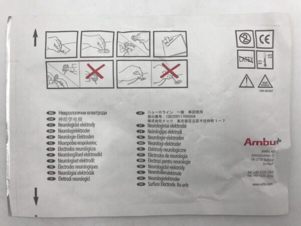 Ambu 71508-K/C/12 Neuroline 715 Single Patient Surface Electrodes (12/Pack) (X)
