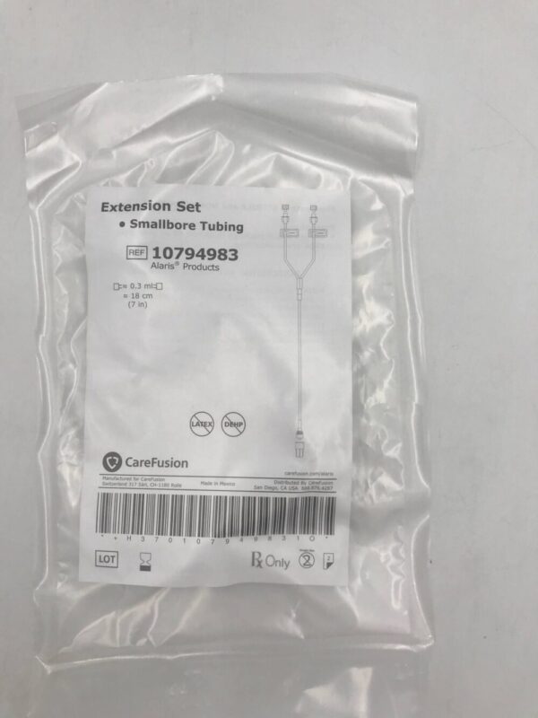 CAREFUSION 10794983 Extension Set Smallbore Tubing ≈0.3ml (X)