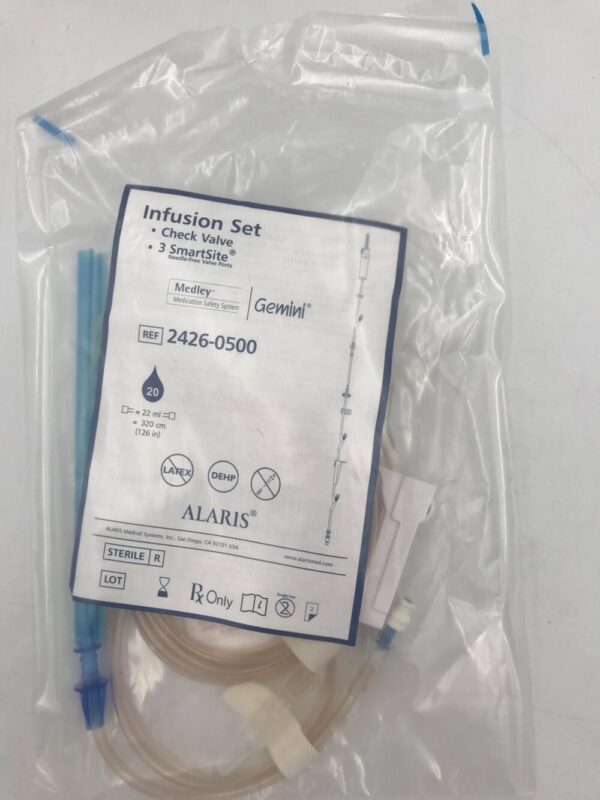 CAREFUSION 2426-0500 Infusion Set Check Valve, 3 Smartsite Drop 20 ≈22ml (X)