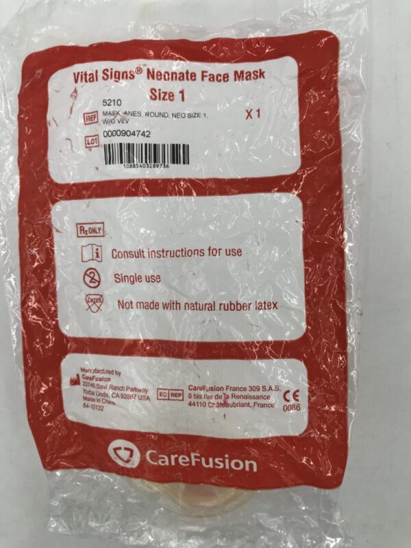 CAREFUSION 5210 Vital Signs Neonate Face Mask Size 1