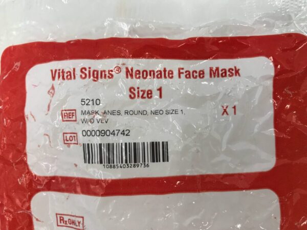 CAREFUSION 5210 Vital Signs Neonate Face Mask Size 1