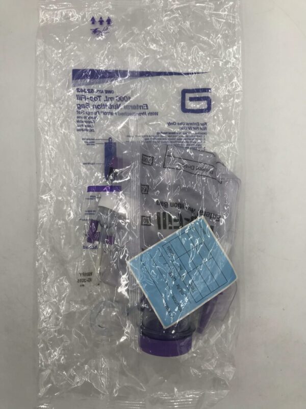 Abbot 52042 Enteral Nutrition Bag with Preattached Patrol Pump Set 1000mL Top-Fill (X)
