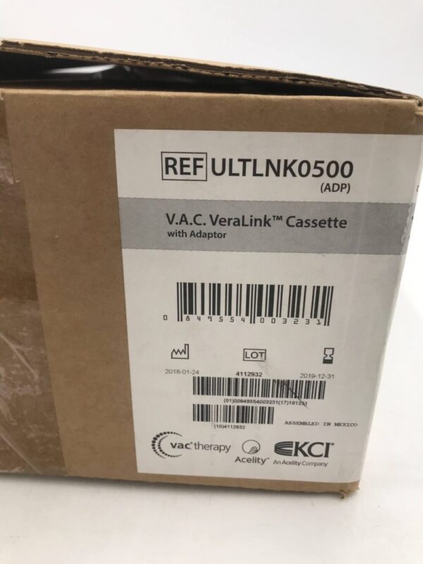 KCI ULTLNK0500 (ADP) V.A.C. VeraLink Cassette With Adaptor (5/Case)(X)