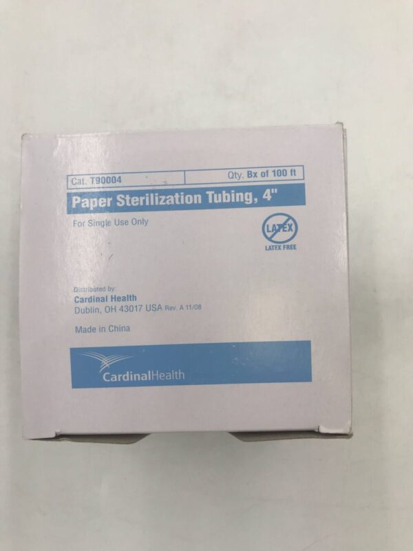 Cardinal Health T90004 Paper Sterilization Tubing, 4" (Box of 100ft) (X)