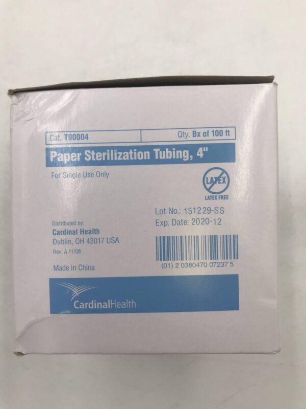 Cardinal Health T90004 Paper Sterilization Tubing, 4" (Box of 100ft) (X)