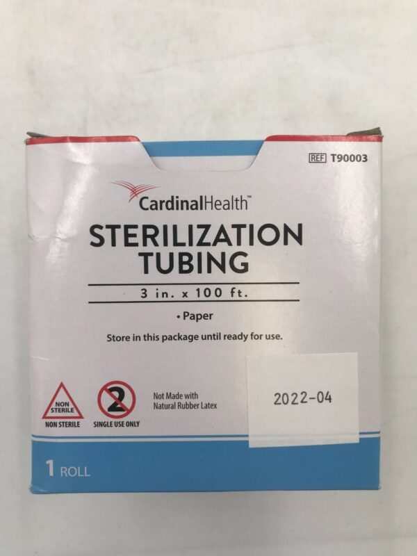 Cardinal Health T90003 Sterilization Tubing, 3in x 100ft (X)