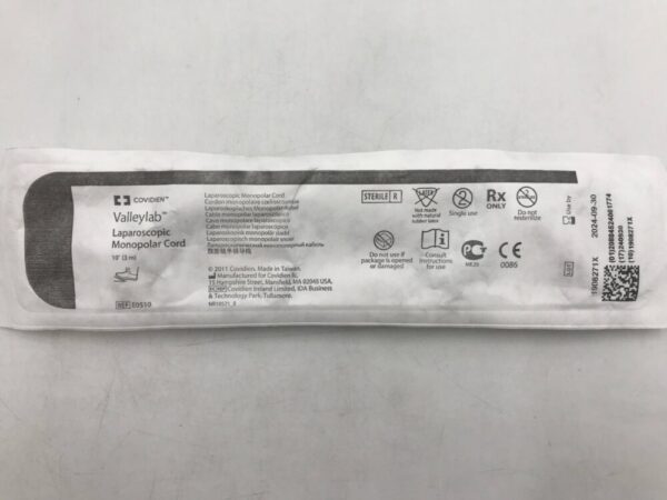 Covidien E0510 ValleyLab Laparoscopic Monopolar Cord 10' (3m)
