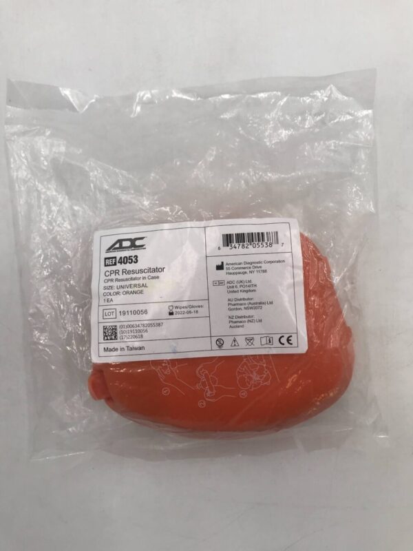 American Diagnostic Corporation 4053 CPR Resuscitator Size Universal Orange (X)