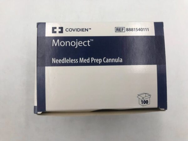 COVIDIEN 8881504111 Monoject Needleless Med Prep Cannula (100/Box)(X)