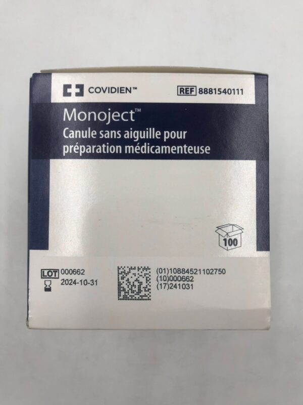 COVIDIEN 8881504111 Monoject Needleless Med Prep Cannula (100/Box)(X)