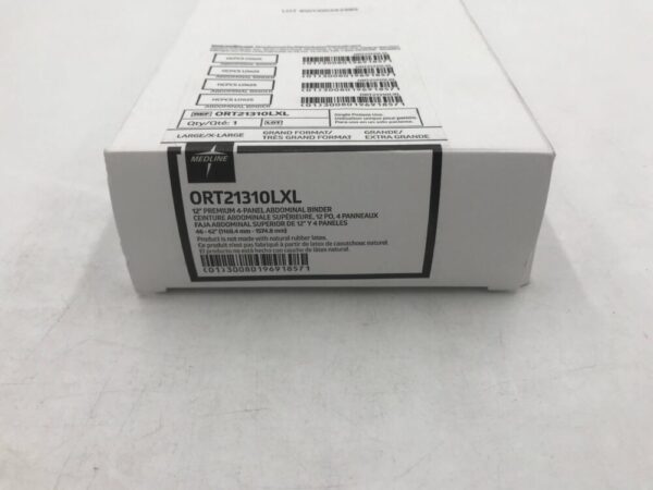 MEDLINE ORT21310LXL Premium 4-Panel Abdominal Binder 12in