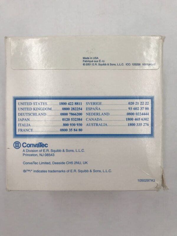 ConvaTec 125258 Natura Sur-Fit Stomahesive Flexible White 1-1/2in 38mm (10/Box)