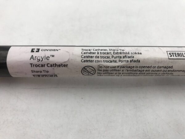 Covidien 8888560805 Argyle Trocar Catheter Sharp Tip 8Fr/Ch (2.7mm) x 9" (23cm)