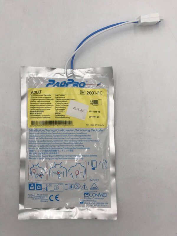 CONMED 2001-PC PadPro Adult Radiotransparent Electrode (X)