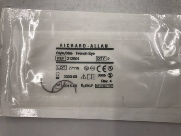 ASPEN SURGICAL 212904 Richard Allan Style/Size French Eye (2/Pkg)(X)
