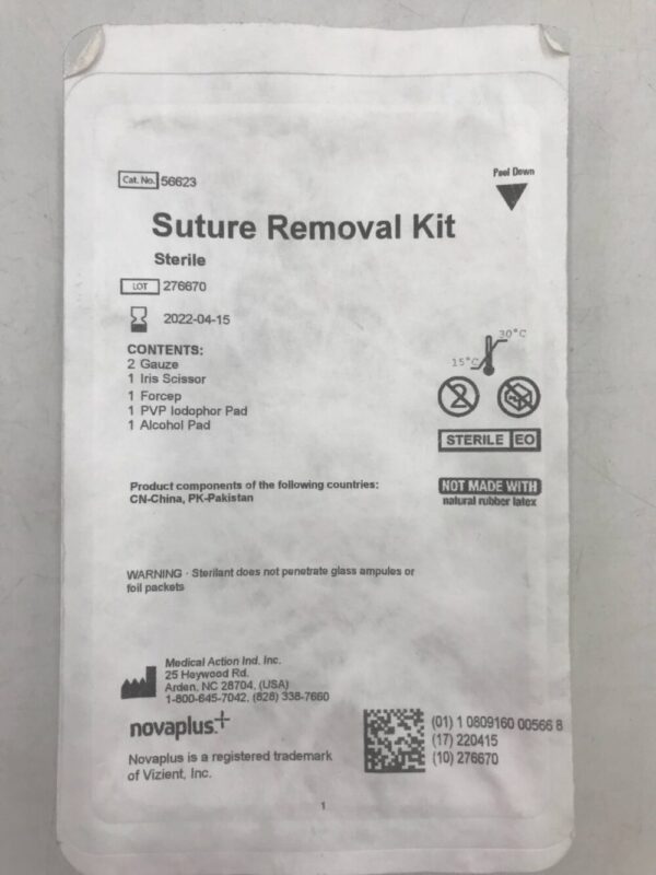 Novaplus+ 56623 Medical Action Suture Removal Kit (X)