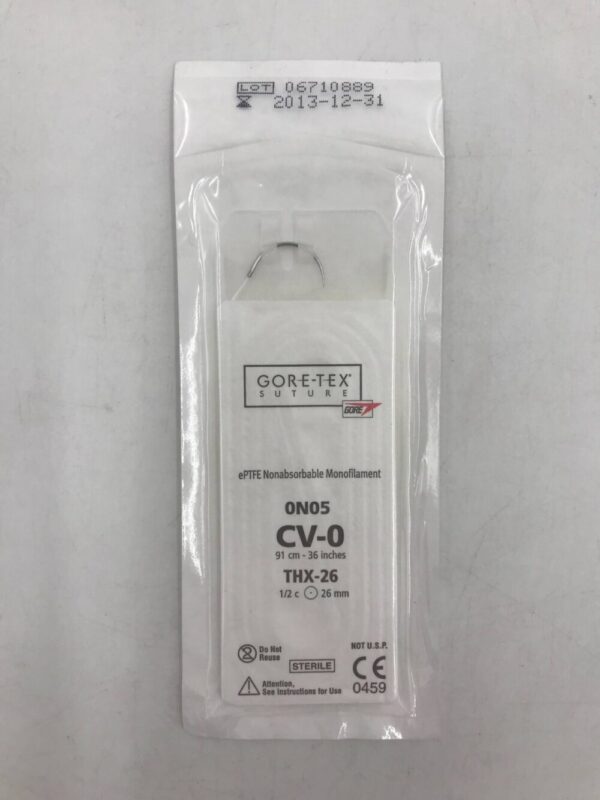 GORE 0N05 Gore-Tex Suture ePTFE Nonabsorbable Monofilament CV-0, 36in(X)