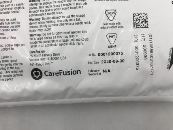 CareFusion 4301CSP Safe-T Plus Adult Lumbar Puncture Tray 20G x 3 1/2(X)