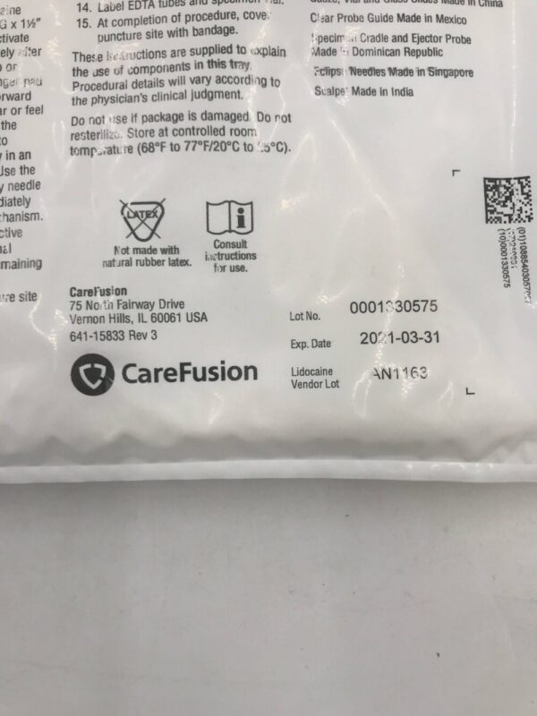 CareFusion BCTM3411 Jamshidi Crown Bone Marrow Biopsy Tray 11Ga x 4in (X)