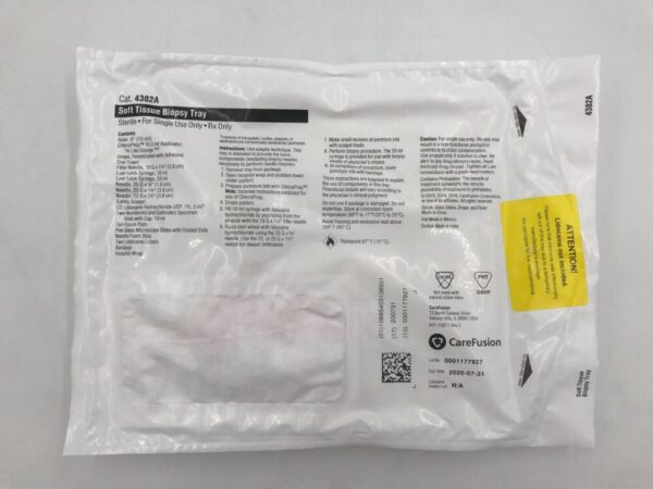 CareFusion 4382A Soft Tissue Biopsy Tray (X)