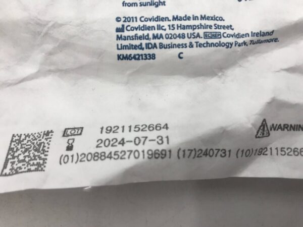 Covidien 8888301705 Argyle Suction Tubing Molded Connectors 9/32" x 6' (7mm x 1.8m)