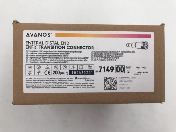 AVANOS 7149 Enteral Distal End Enfit Transition Connector (200/Case)