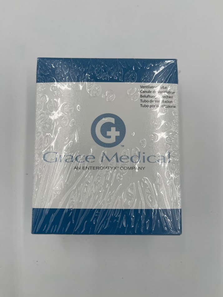 Grace Medical 510-121 Triune Vent Tube 1.35mm I.D. x 5mm Length Silicone (5/Box) (X)