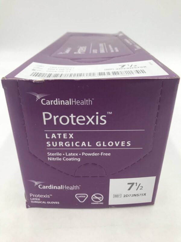 Cardinal Health 2D72NS75X Protexis Latex Surgical Gloves Powder-Free Nitrile Coating Size 7.5 (50 Pairs Per Box)