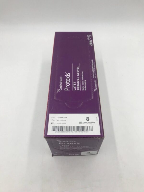 Cardinal Health 2D72NS80X Protexis Latex Surgical Gloves Powder-Free Nitrile Coating Size 8 (50 Pairs Per Box)