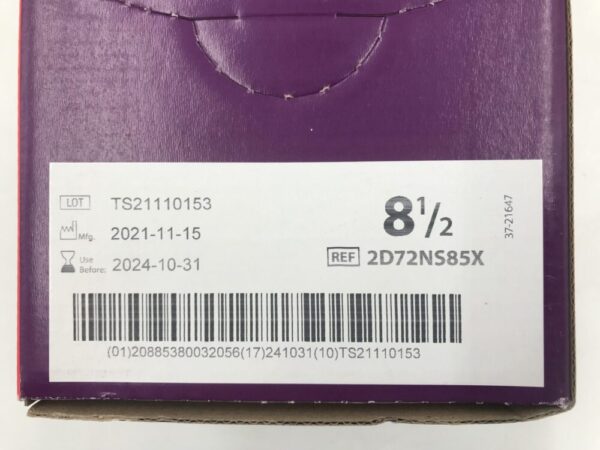 Cardinal Health 2D72NS85X Protexis Latex Surgical Gloves Powder-Free Nitrile Coating Size 8.5 (50 Pairs Per Box)