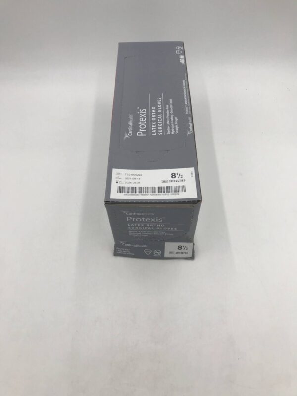Cardinal Health 2D72LT85 Protexis Latex Ortho Surgical Gloves Powder-Free Hydrogel Coating Size 8.5 (40 Pairs Per Box)