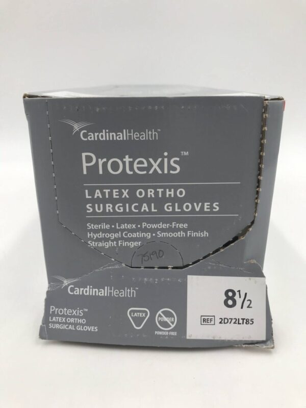 Cardinal Health 2D72LT85 Protexis Latex Ortho Surgical Gloves Powder-Free Hydrogel Coating Size 8.5 (40 Pairs Per Box)
