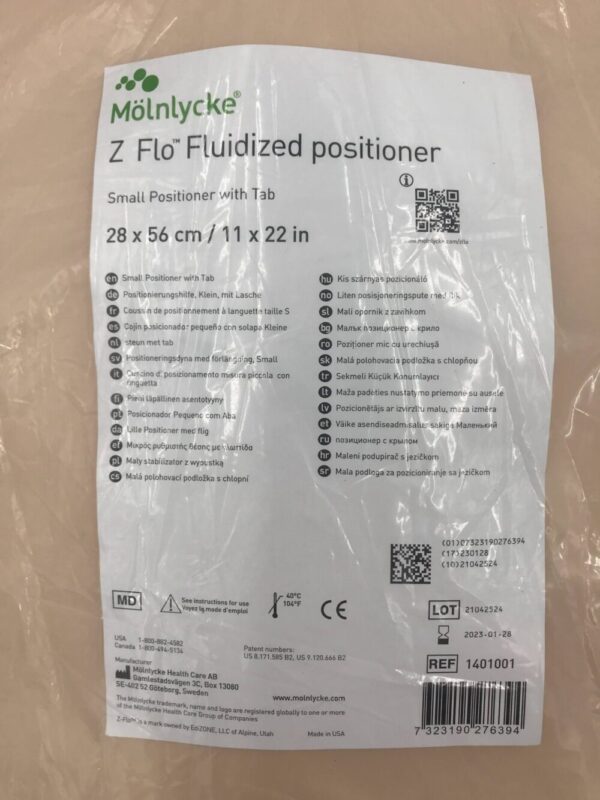 MOLNLYCKE 1401001 Z Flo Fluidized Small Positioner w/Tab 28x56cm (X)